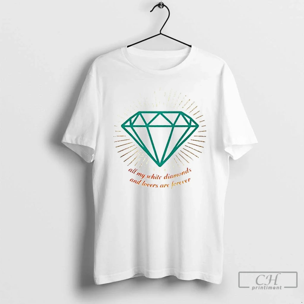 Premium All My White Diamonds And Lovers Are Forever - Adult & Kids T-Shirts, Sweatshirts & Hoodies apparel design preview 1