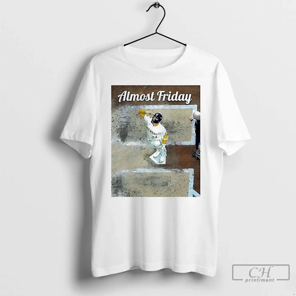 Premium Almost Friday Milwaukee Brewers William - Adult & Kids T-Shirts, Sweatshirts & Hoodies apparel design preview 1