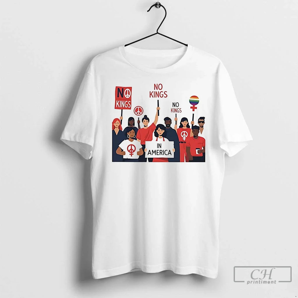 Premium American Resists No Kings In America - Adult & Kids T-Shirts, Sweatshirts & Hoodies apparel design preview 1