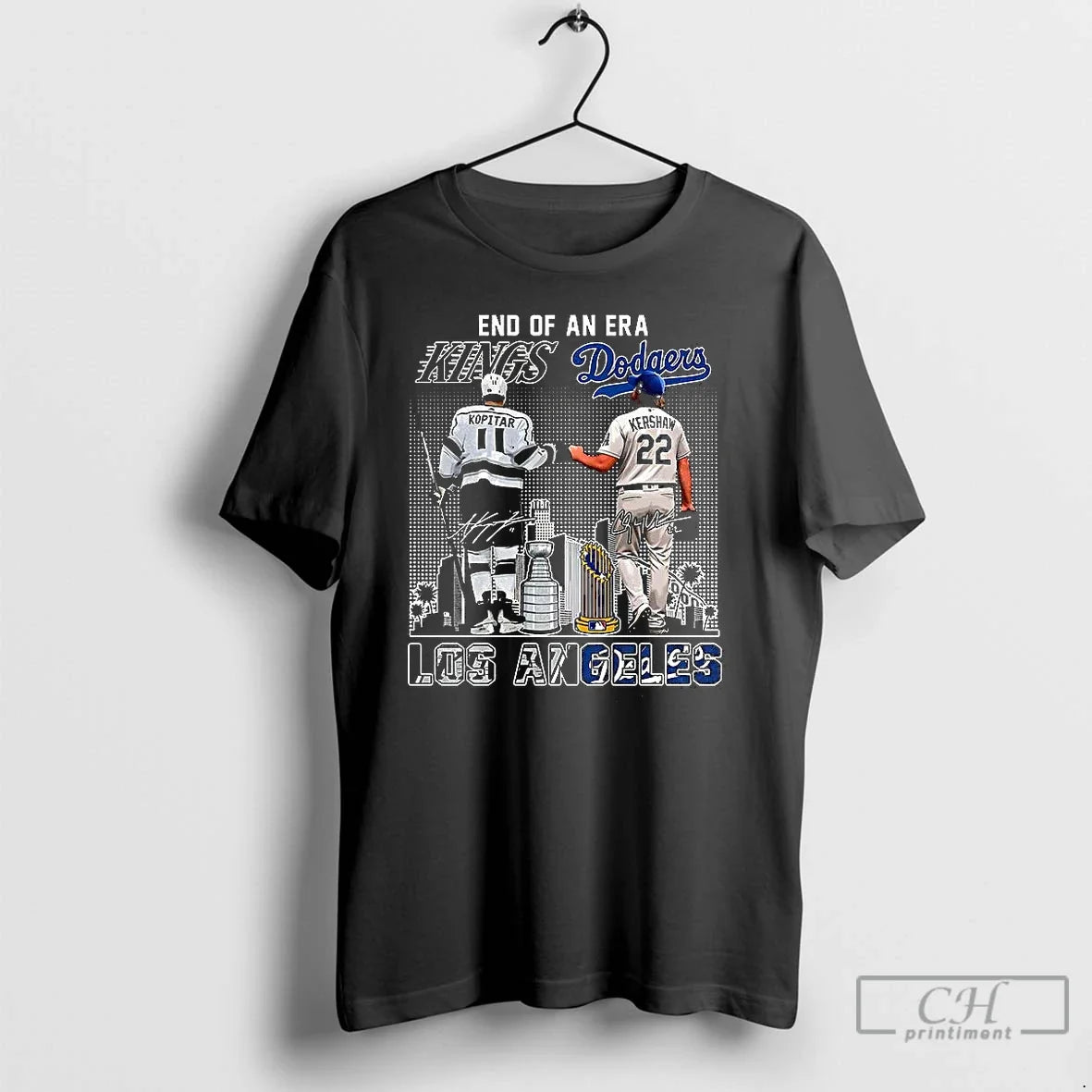 Premium Anze Kopitar Kings And Clayton Kershaw - Adult & Kids T-Shirts, Sweatshirts & Hoodies apparel design preview 1