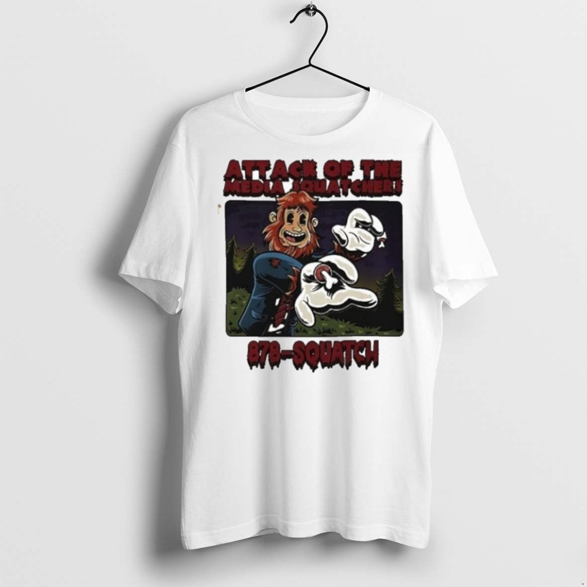 Premium Attack Of The Media Squatchers - Adult & Kids T-Shirts, Sweatshirts & Hoodies apparel design preview 1