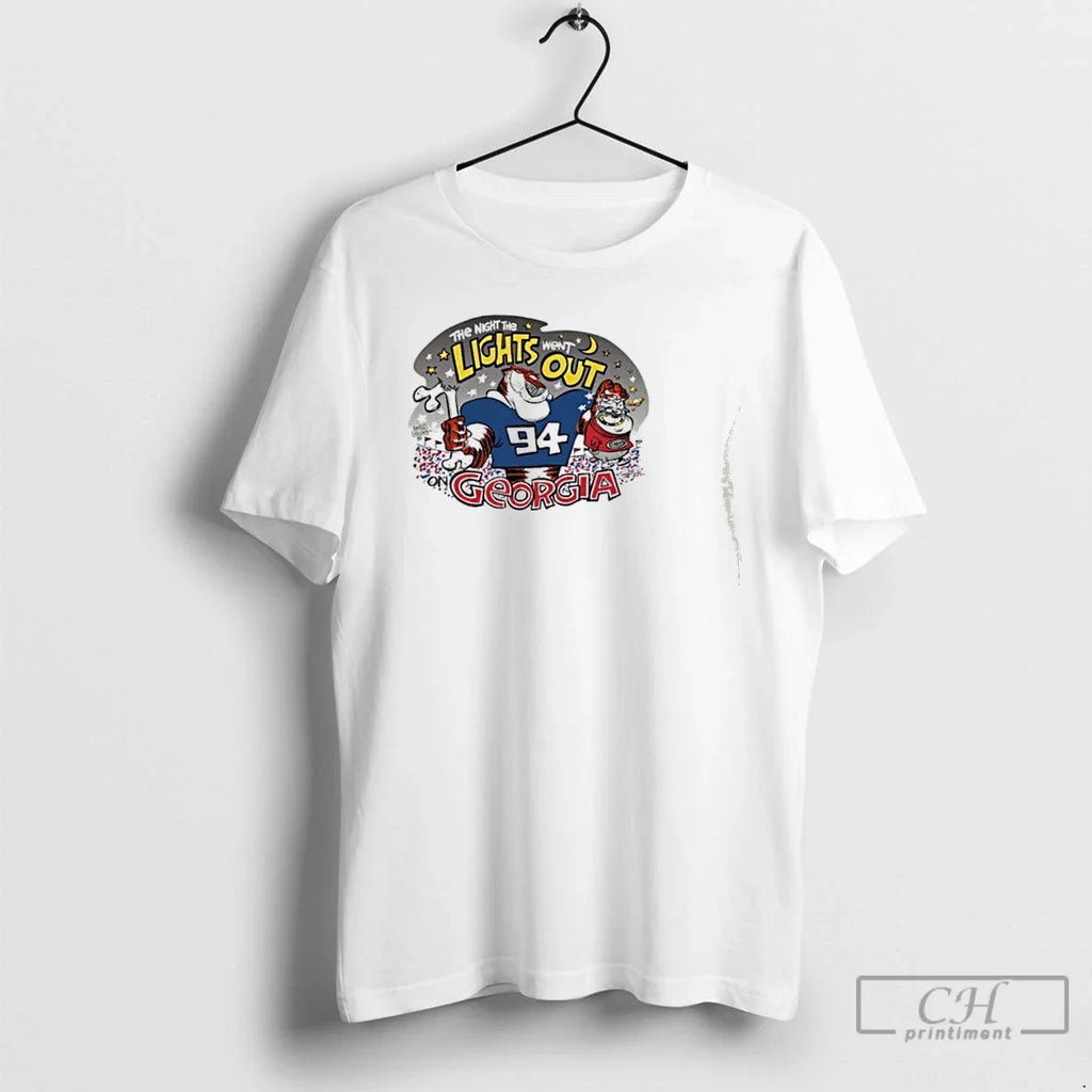Premium Auburn Tigers The Night Lights Went Out On - Adult & Kids T-Shirts, Sweatshirts & Hoodies apparel design preview 1