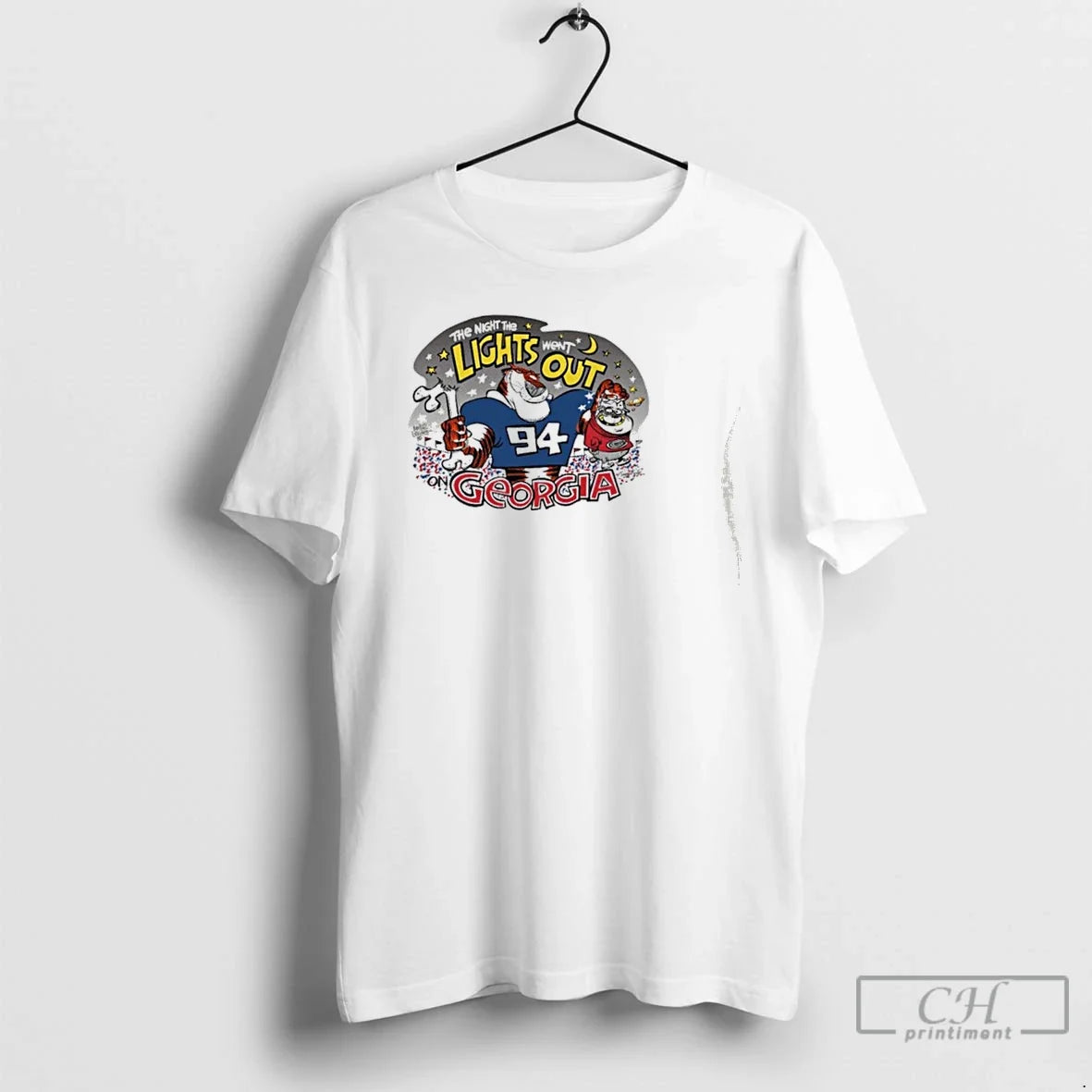 Premium Auburn Tigers The Night Lights Went Out On - Adult & Kids T-Shirts, Sweatshirts & Hoodies apparel design preview 1