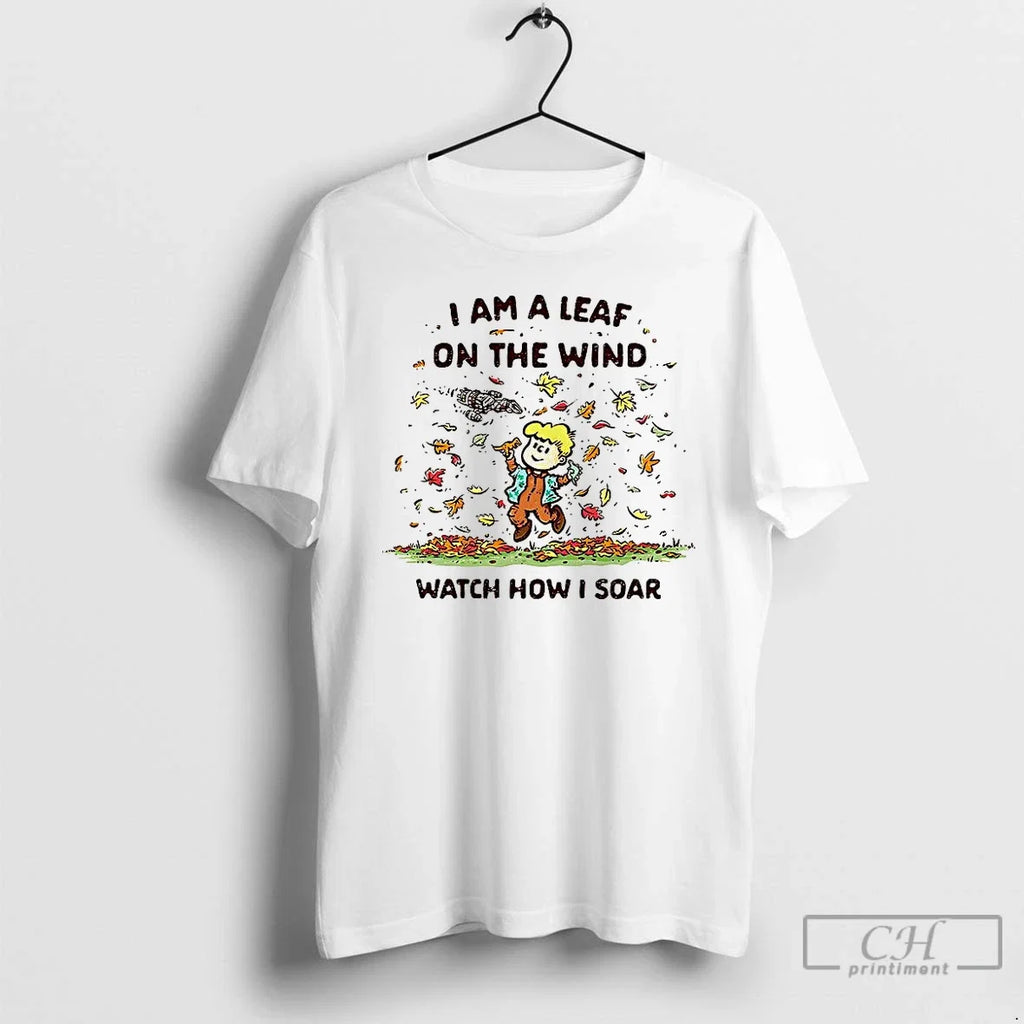 Premium Autumn I Am A Leaf On The Wind Watch How Soar - Adult & Kids T-Shirts, Sweatshirts & Hoodies apparel design preview 1
