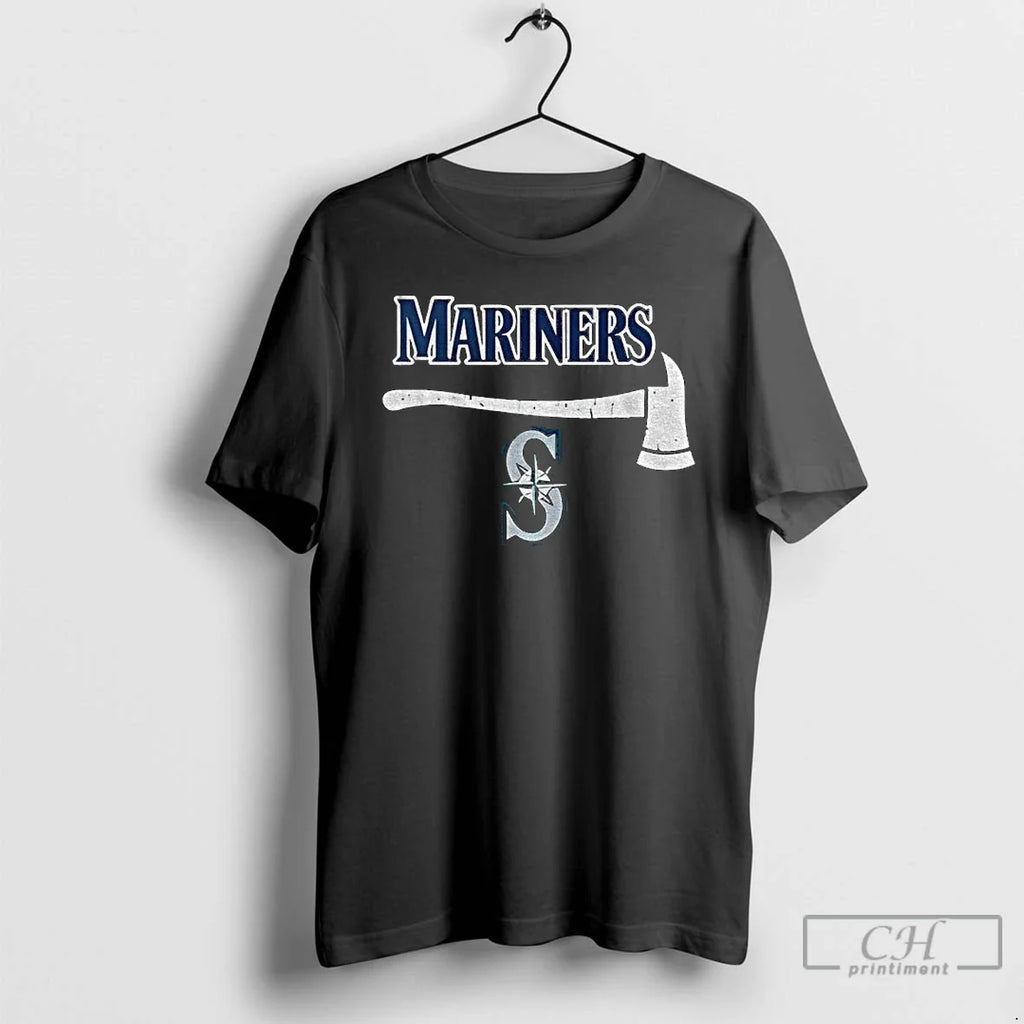 Premium Ax Seattle Mariners Mlb Baseball Logo - Adult & Kids T-Shirts, Sweatshirts & Hoodies apparel design preview 1