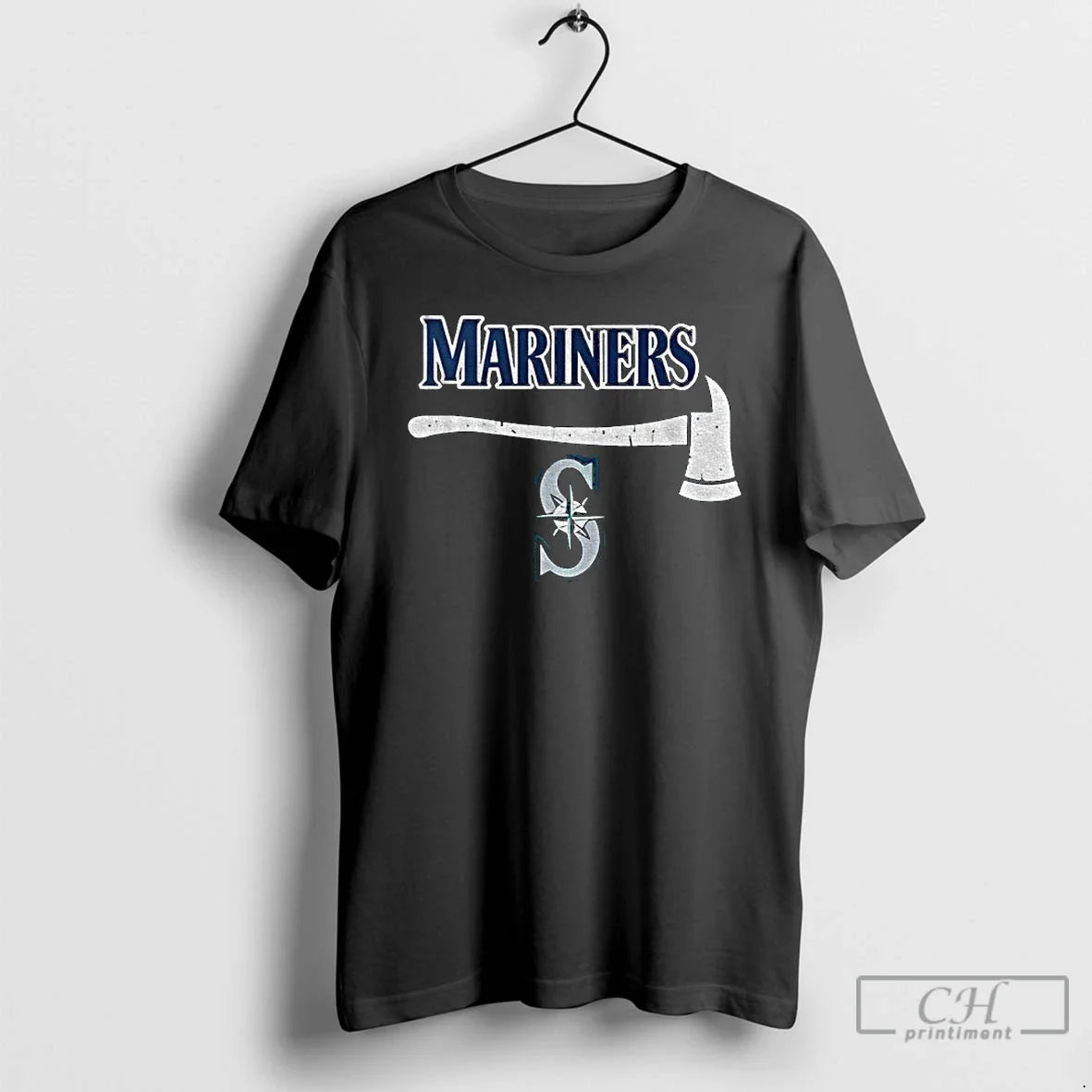 Premium Ax Seattle Mariners Mlb Baseball Logo - Adult & Kids T-Shirts, Sweatshirts & Hoodies apparel design preview 1