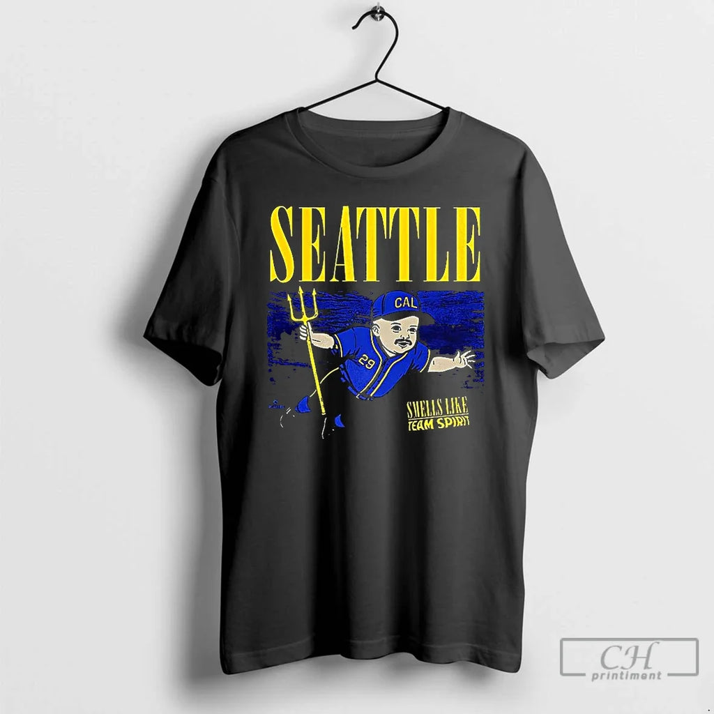 Premium Baby Cal Raleigh Trident Seattle Mariners - Adult & Kids T-Shirts, Sweatshirts & Hoodies apparel design preview 1
