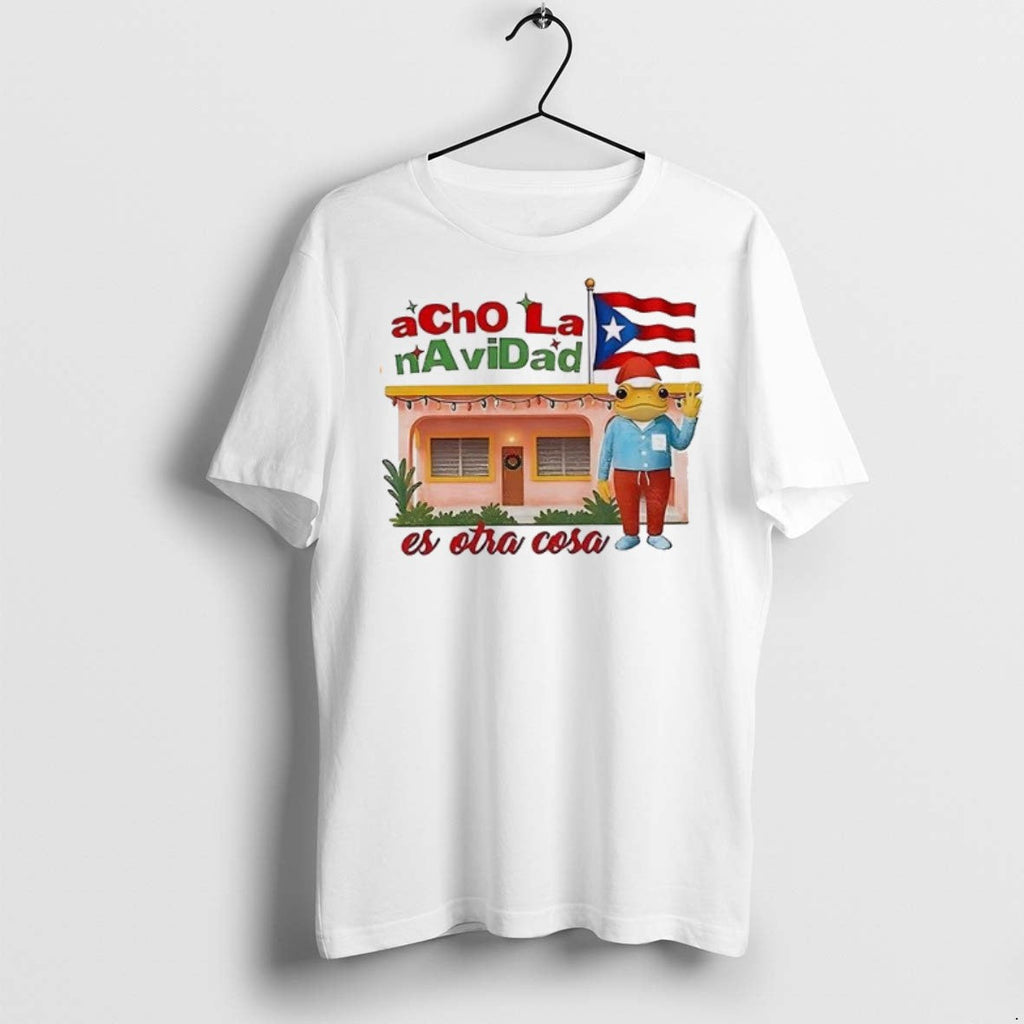 Premium Bad Bunny Acho La Navidad Es Otra Cosa Puerto - Adult & Kids T-Shirts, Sweatshirts & Hoodies apparel design preview 1