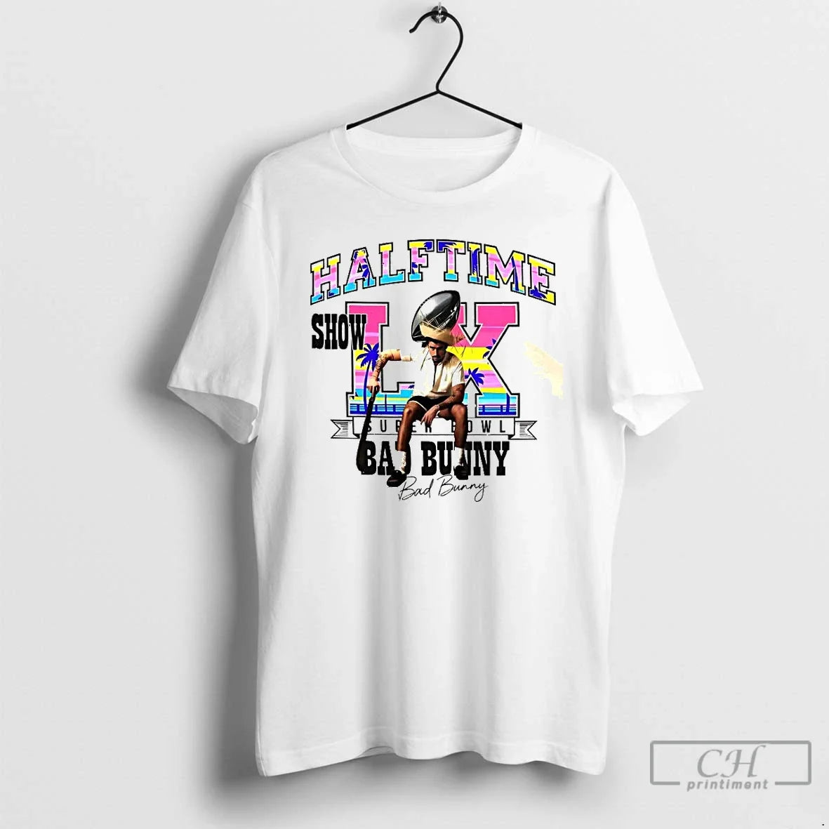 Premium Bad Bunny Bowl 2026 Halftime Show Lx Super - Adult & Kids T-Shirts, Sweatshirts & Hoodies apparel design preview 1