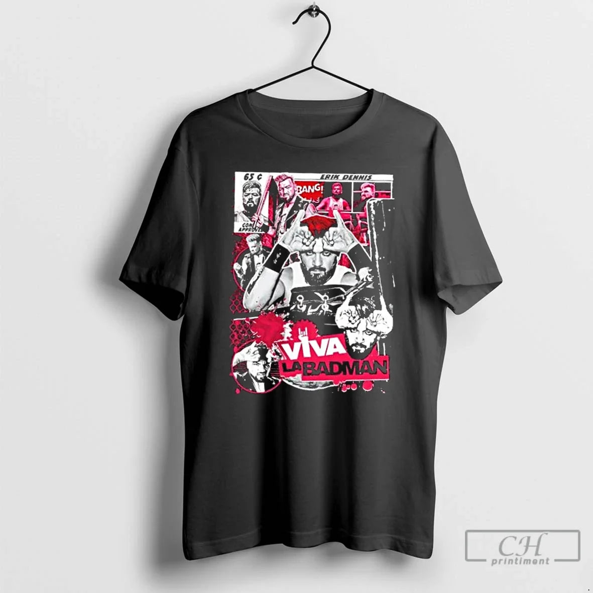 Premium Bad Man Erik Dennis Badman Collage - Adult & Kids T-Shirts, Sweatshirts & Hoodies apparel design preview 1