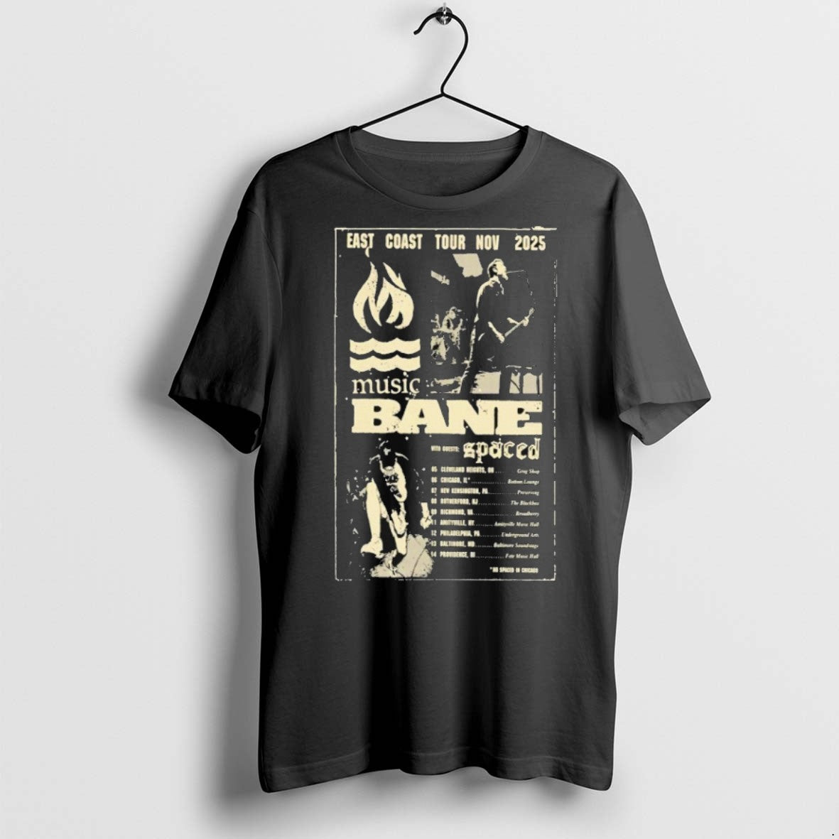 Premium Bane Music East Coast Tour Nov 2025 - Adult & Kids T-Shirts, Sweatshirts & Hoodies apparel design preview 1
