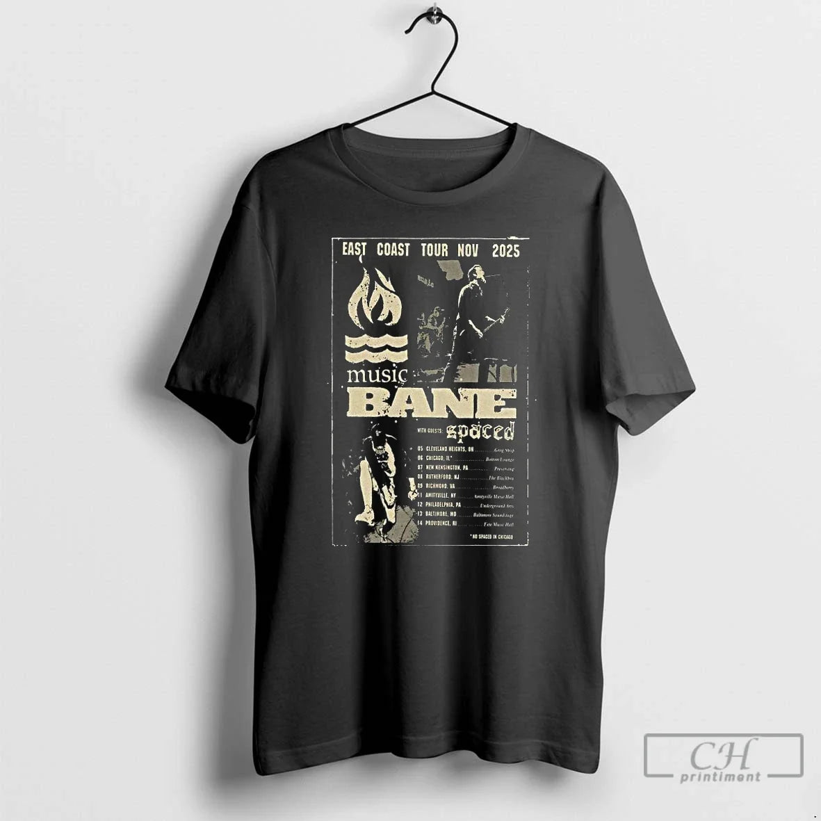 Premium Bane Music Fall Tour 2025 Long Sleve - Adult & Kids T-Shirts, Sweatshirts & Hoodies apparel design preview 1