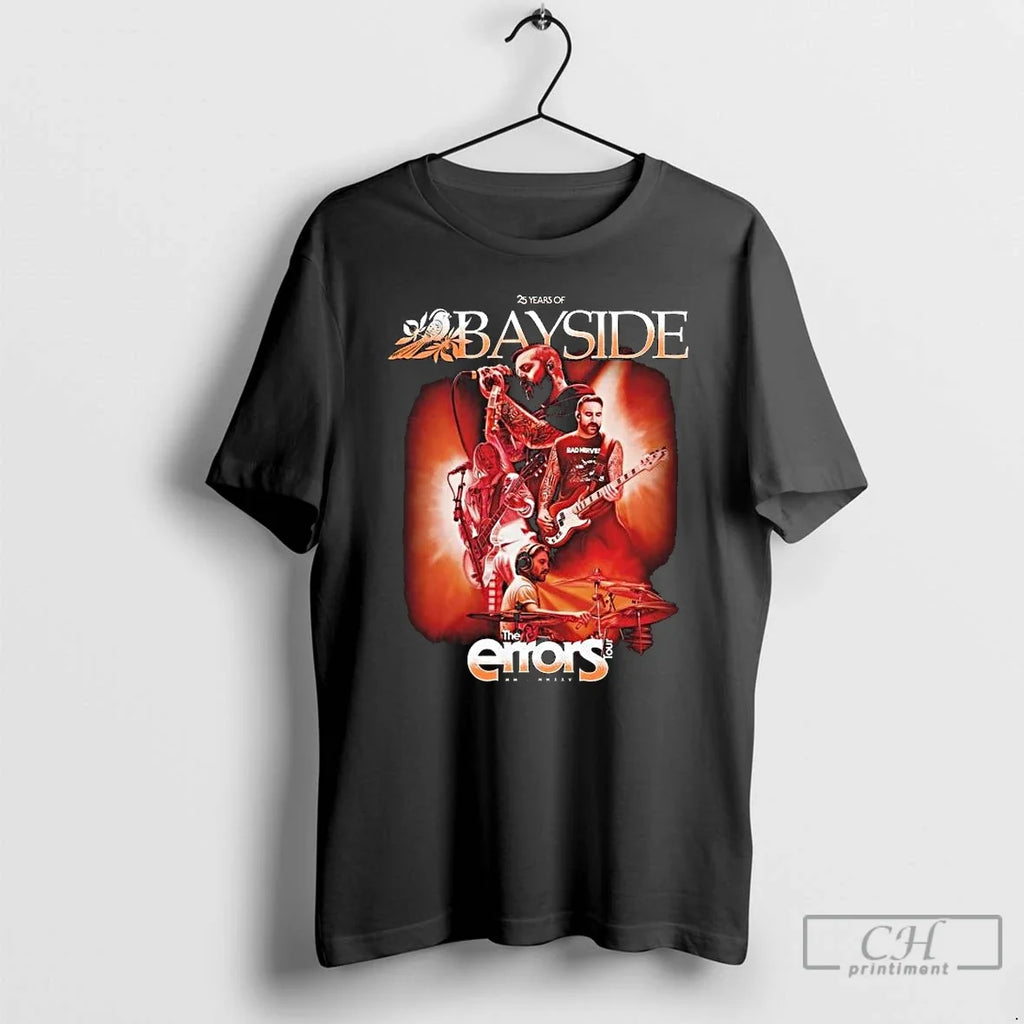 Premium Bayside Errors Tour 2025 Long Sleve - Adult & Kids T-Shirts, Sweatshirts & Hoodies apparel design preview 1