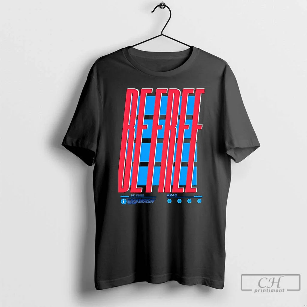 Premium Be Free Lettering - Adult & Kids T-Shirts, Sweatshirts & Hoodies apparel design preview 1