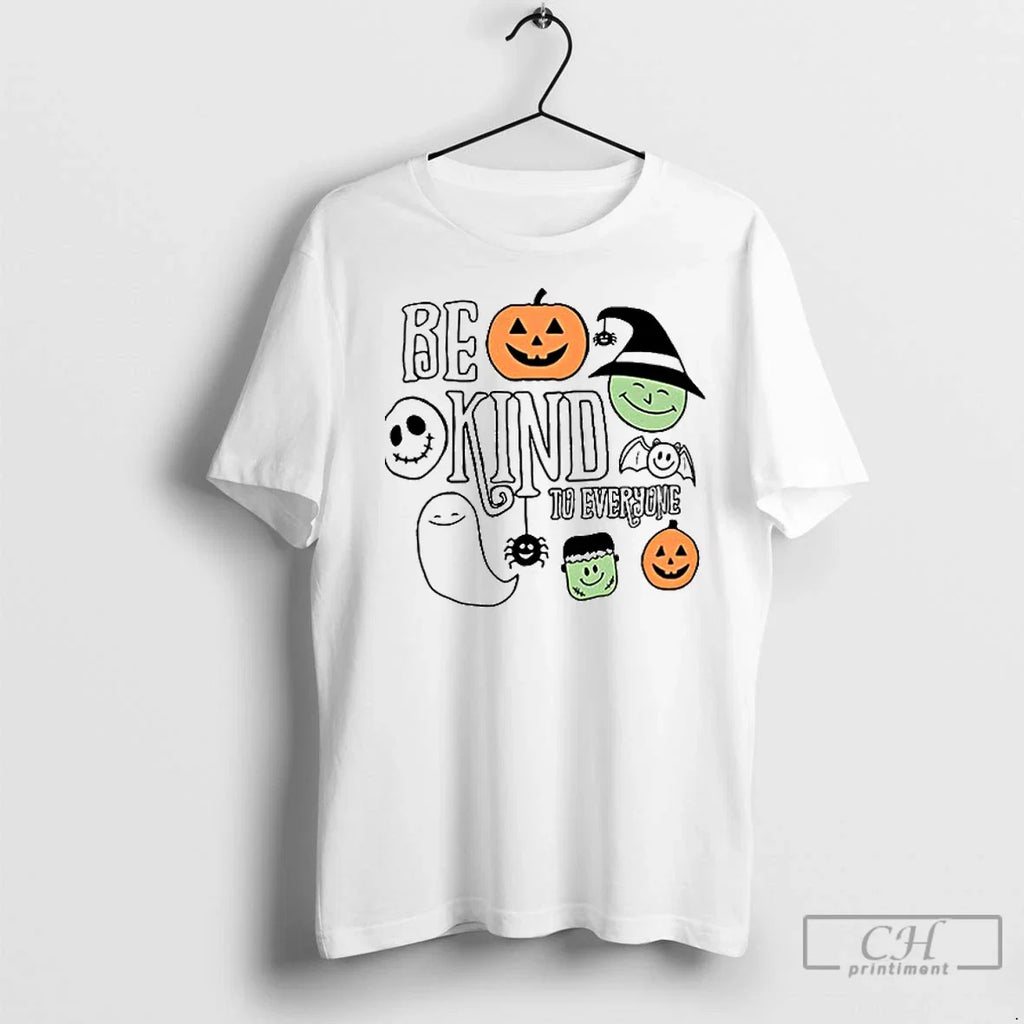 Premium Be Kind To Everyone Pumpkin Halloween Ceramic - Adult & Kids T-Shirts, Sweatshirts & Hoodies apparel design preview 1