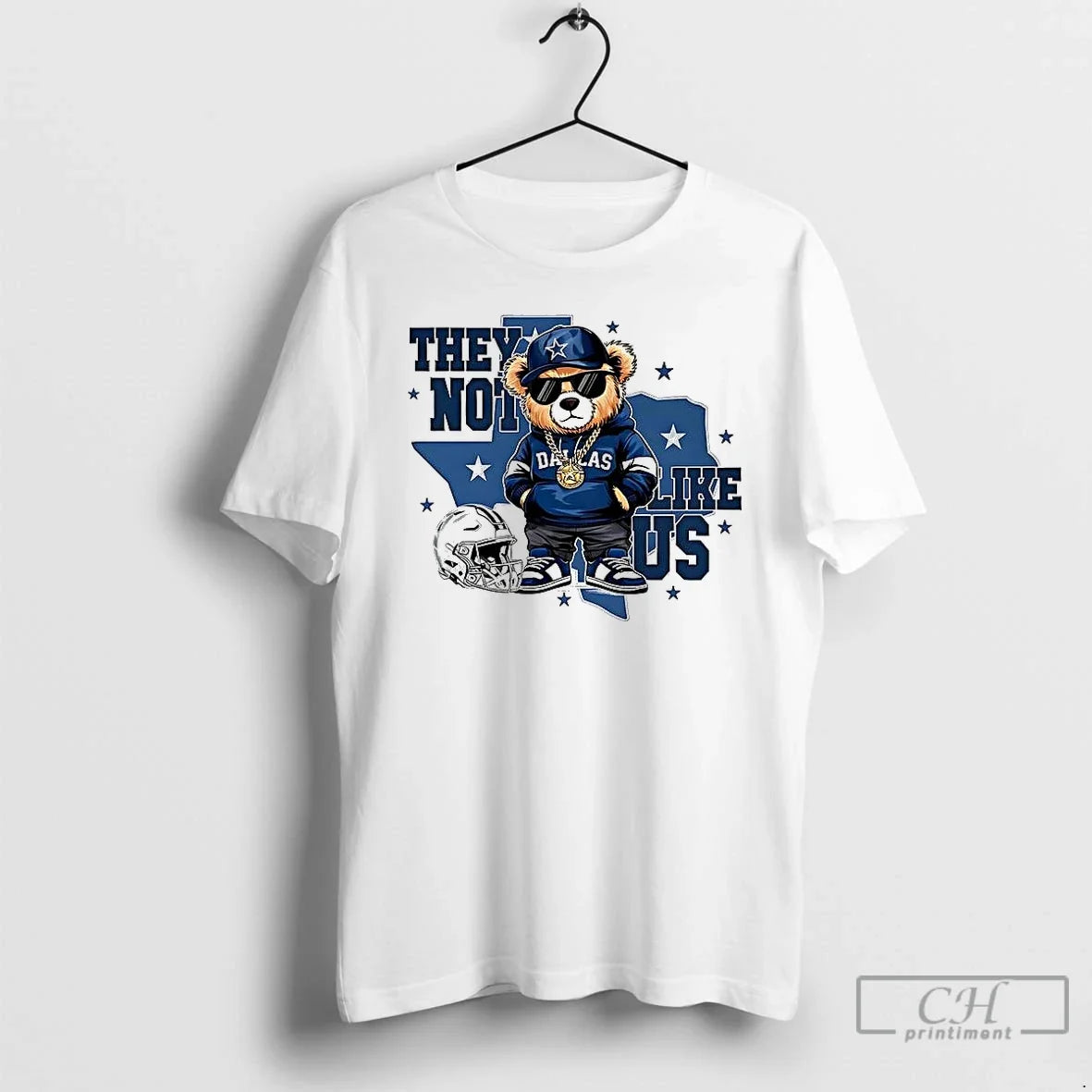 Premium Bear Dallas Cowboys Football They Not Like Us - Adult & Kids T-Shirts, Sweatshirts & Hoodies apparel design preview 1