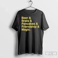 Premium Beer And Brats Pancakes Friendship Magic - Adult & Kids T-Shirts, Sweatshirts & Hoodies apparel design preview 1