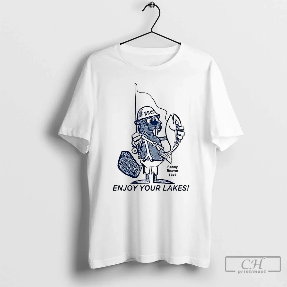 Premium Benny Beaver Says Enjoy Your Lakes - Adult & Kids T-Shirts, Sweatshirts & Hoodies apparel design preview 1