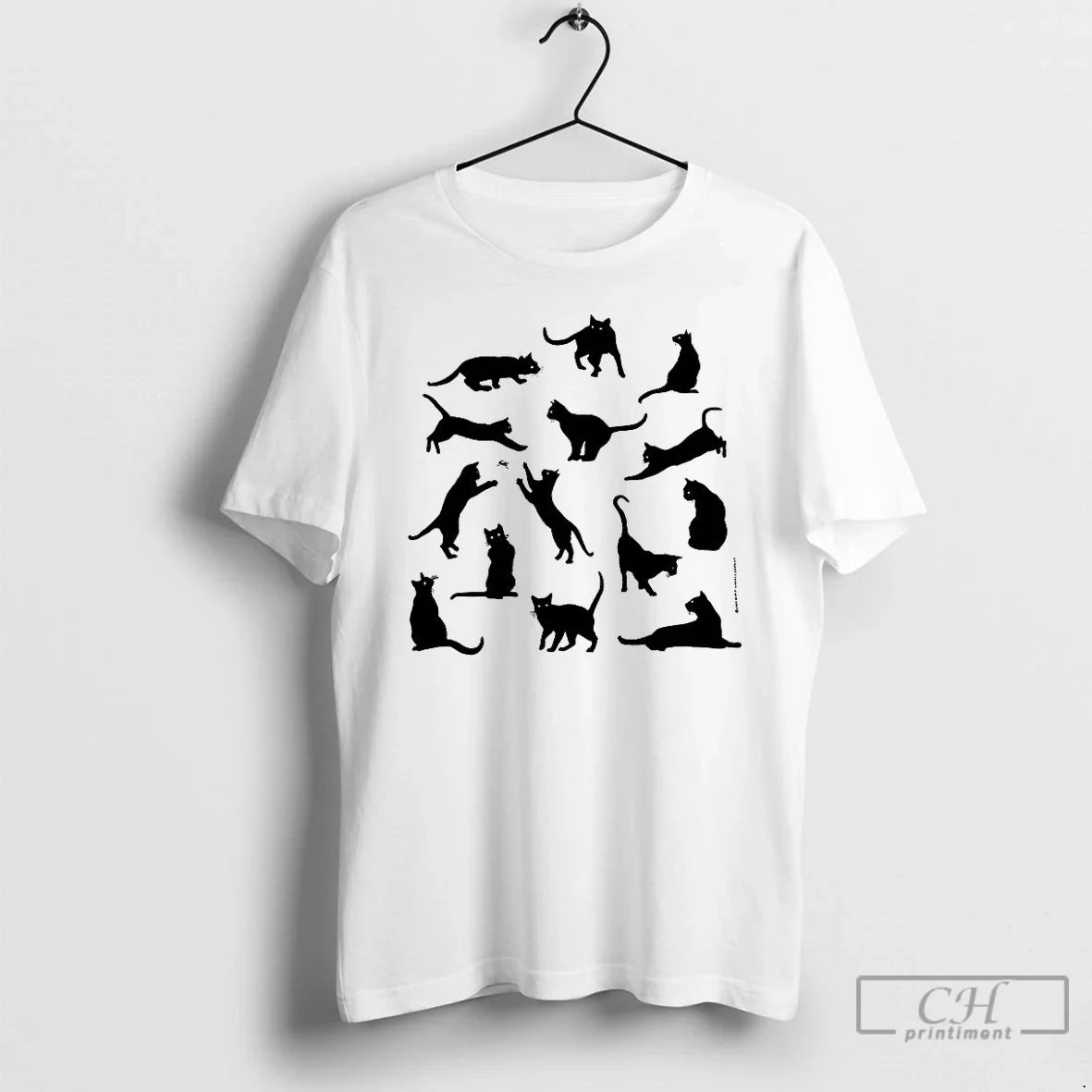 Premium Black Cat Silhouettes - Adult & Kids T-Shirts, Sweatshirts & Hoodies apparel design preview 1