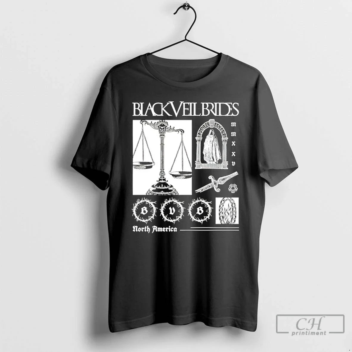 Premium Black Veil Brides Scaled Of Justice - Adult & Kids T-Shirts, Sweatshirts & Hoodies apparel design preview 1
