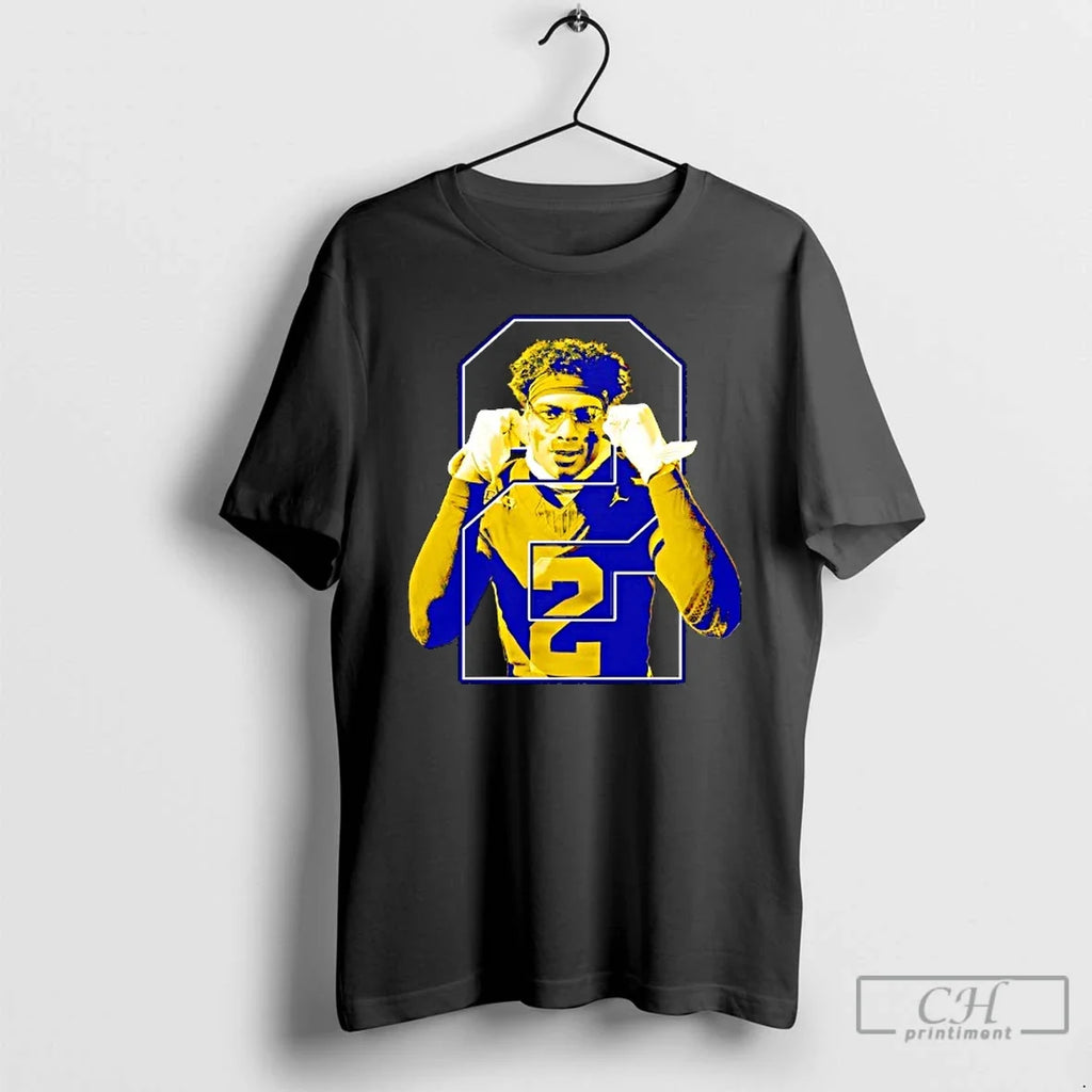 Premium Blake Corum 2 Michigan Wolverines Football - Adult & Kids T-Shirts, Sweatshirts & Hoodies apparel design preview 1