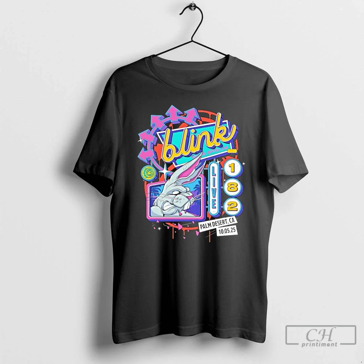Premium Blink 182 Palm Desert 10 5 2025 Event - Adult & Kids T-Shirts, Sweatshirts & Hoodies apparel design preview 1