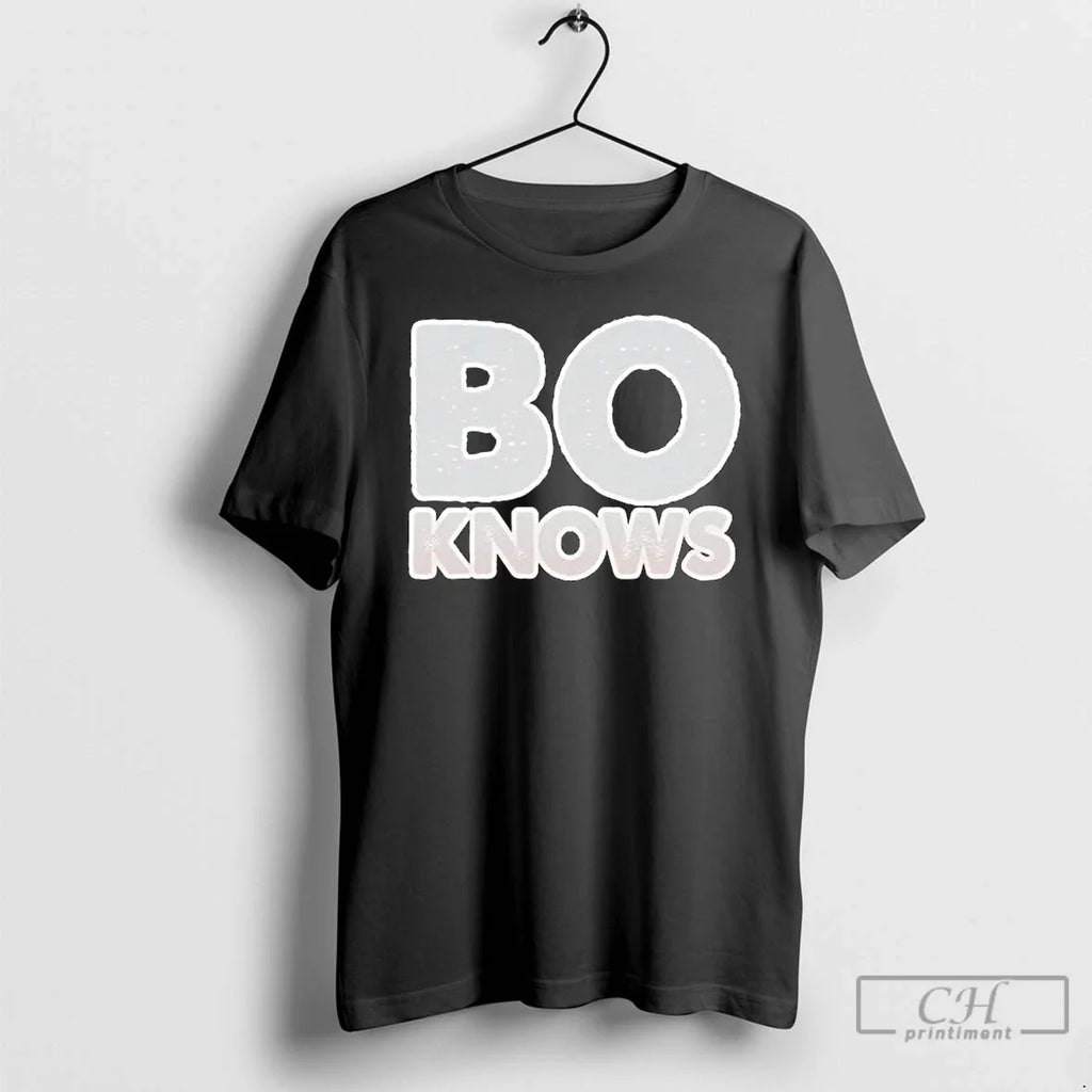 Premium Bo Knows Text - Adult & Kids T-Shirts, Sweatshirts & Hoodies apparel design preview 1