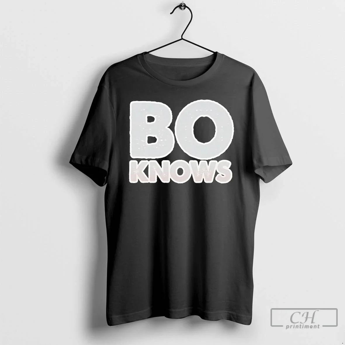 Premium Bo Knows Text - Adult & Kids T-Shirts, Sweatshirts & Hoodies apparel design preview 1