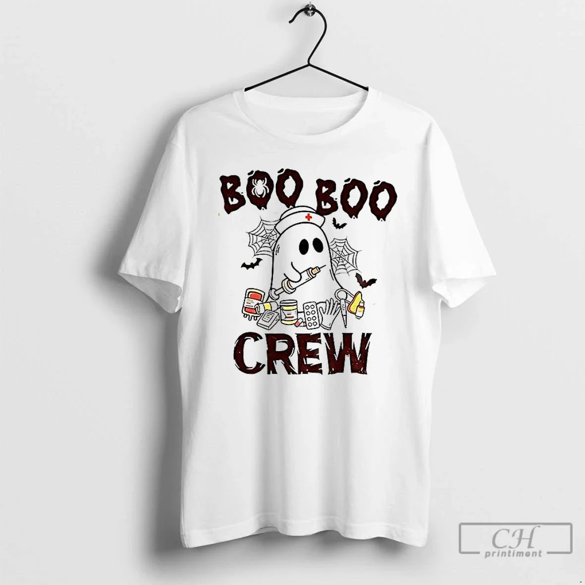 Premium Boo Crew Halloween Nurse - Adult & Kids T-Shirts, Sweatshirts & Hoodies apparel design preview 1