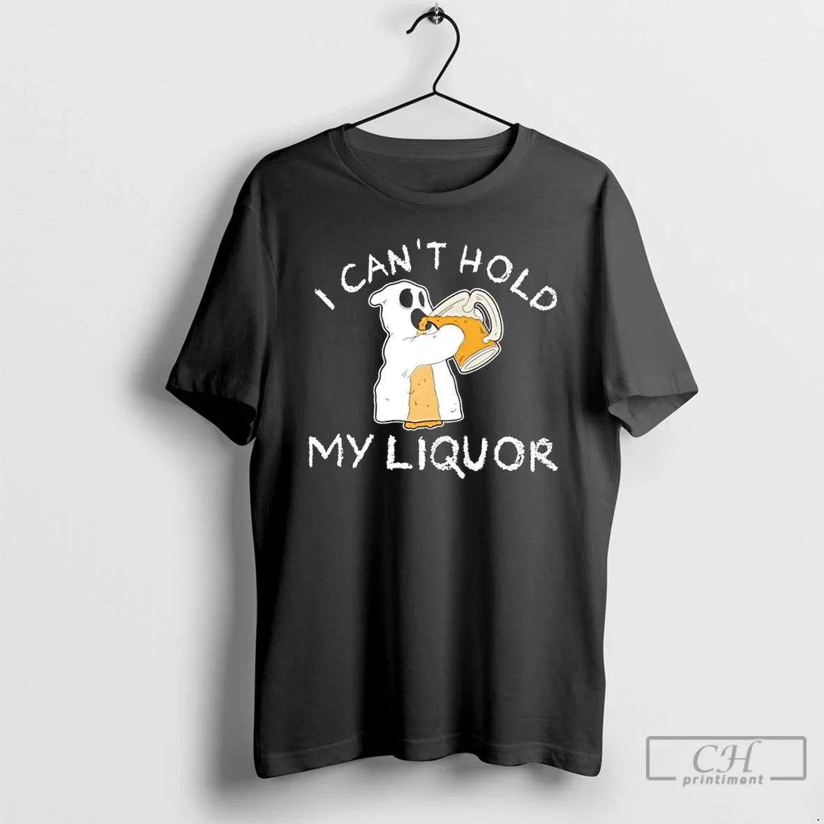 Premium Boo Ghost I Cant Hold My Liquor Halloween - Adult & Kids T-Shirts, Sweatshirts & Hoodies apparel design preview 1