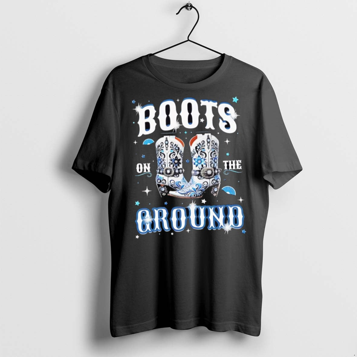 Premium Boots On The Ground Cowgirl Style - Adult & Kids T-Shirts, Sweatshirts & Hoodies apparel design preview 1