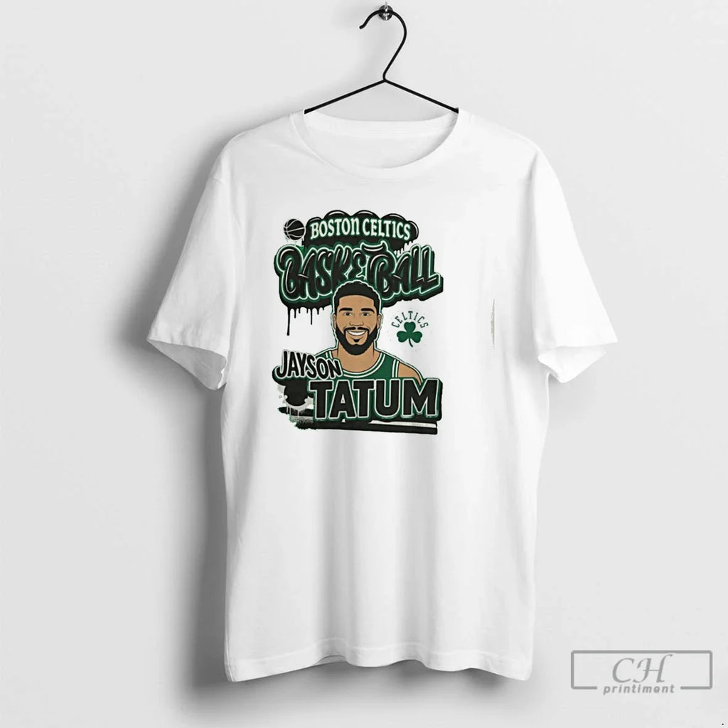 Premium Boston Celtics Jayson Tatum Basketball - Adult & Kids T-Shirts, Sweatshirts & Hoodies apparel design preview 1