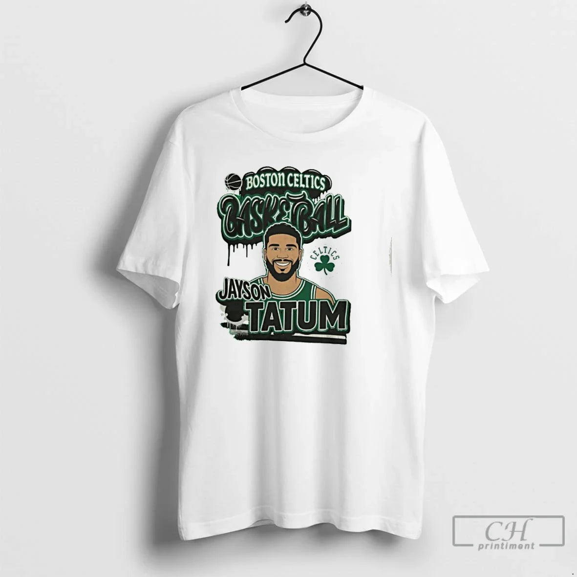Premium Boston Celtics Jayson Tatum Basketball - Adult & Kids T-Shirts, Sweatshirts & Hoodies apparel design preview 1