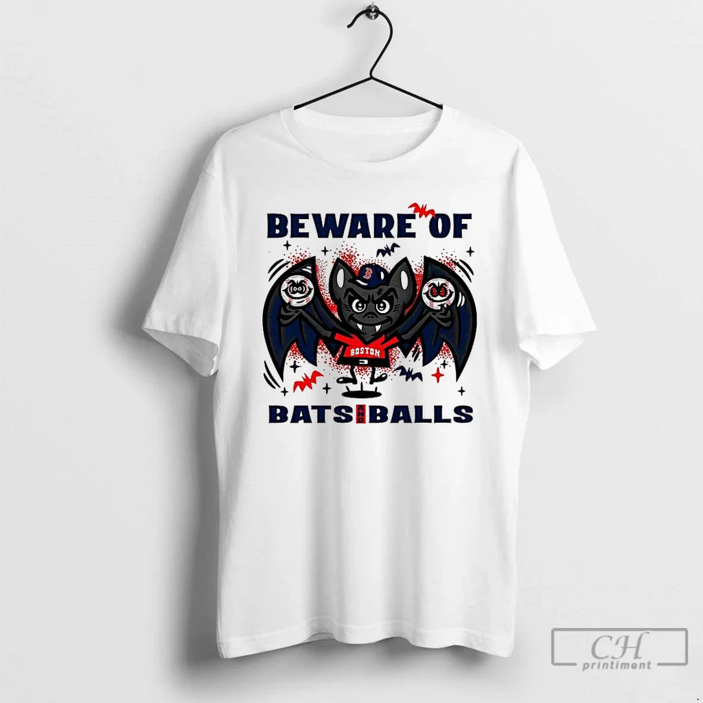 Premium Boston Red Sox Baseball Beware Of Bats And - Adult & Kids T-Shirts, Sweatshirts & Hoodies apparel design preview 1