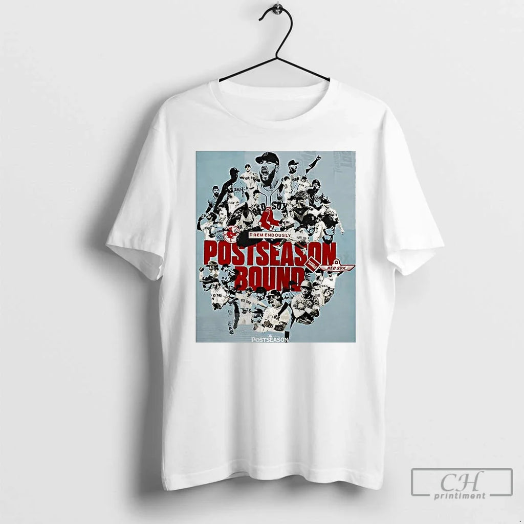 Premium Boston Red Sox Baseball Postseason Bound 2025 - Adult & Kids T-Shirts, Sweatshirts & Hoodies apparel design preview 1