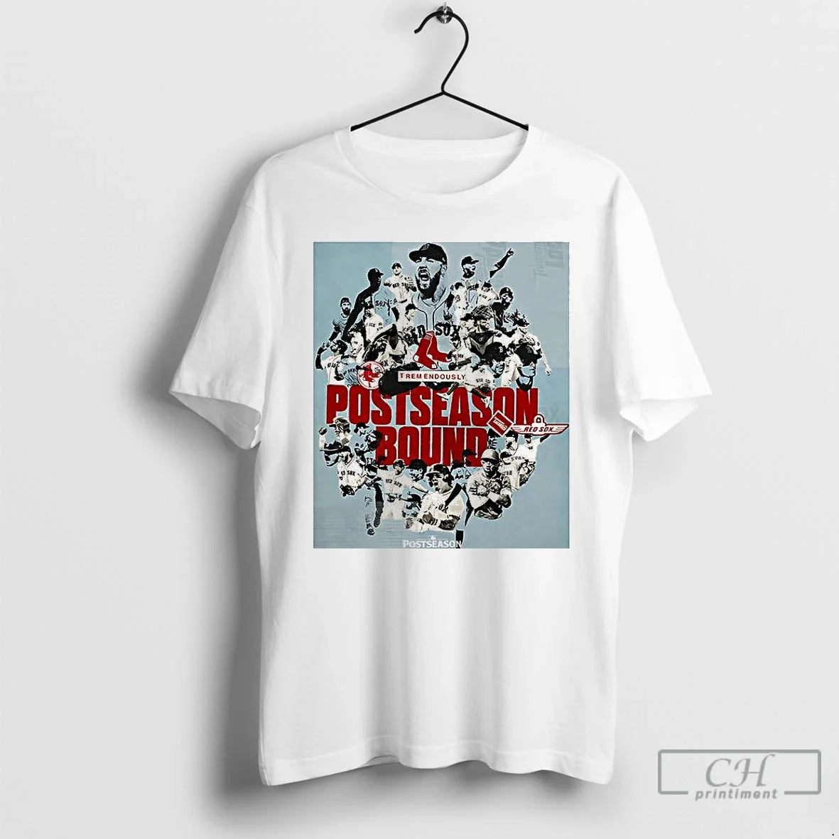 Premium Boston Red Sox Baseball Postseason Bound 2025 - Adult & Kids T-Shirts, Sweatshirts & Hoodies apparel design preview 1