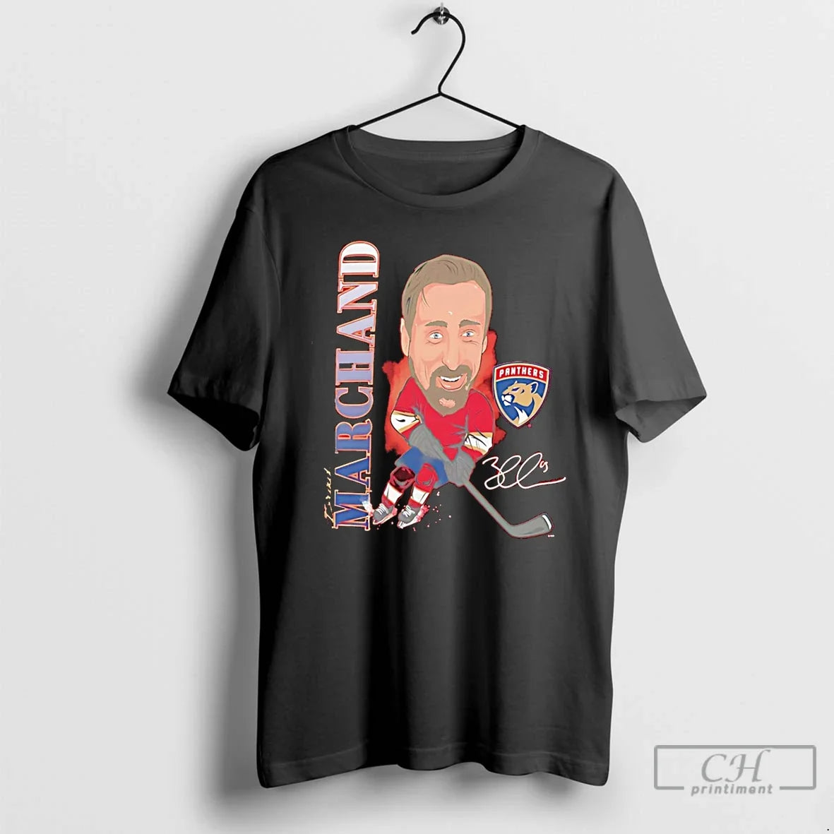 Premium Brad Marchand Florida Panthers Caricature - Adult & Kids T-Shirts, Sweatshirts & Hoodies apparel design preview 1