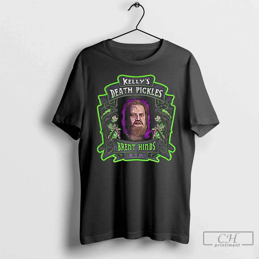 Premium Brent Hinds In Memory Kellys Death Pickles - Adult & Kids T-Shirts, Sweatshirts & Hoodies apparel design preview 1