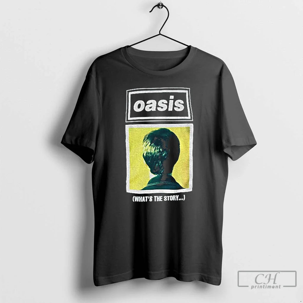 Premium Brian Cannon Oasis Whats The Story Logo - Adult & Kids T-Shirts, Sweatshirts & Hoodies apparel design preview 1