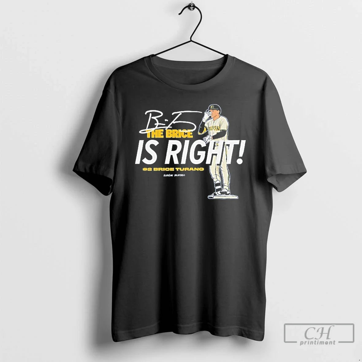 Premium Brice Turang The Is Right - Adult & Kids T-Shirts, Sweatshirts & Hoodies apparel design preview 1
