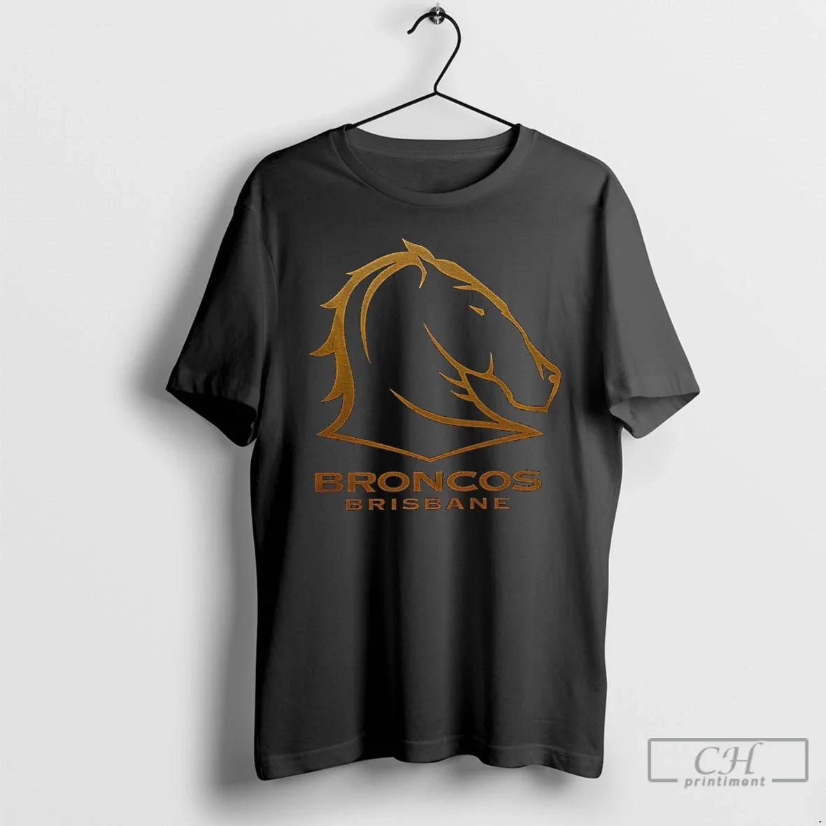 Premium Brisbane Broncos Football Never Back Down - Adult & Kids T-Shirts, Sweatshirts & Hoodies apparel design preview 1