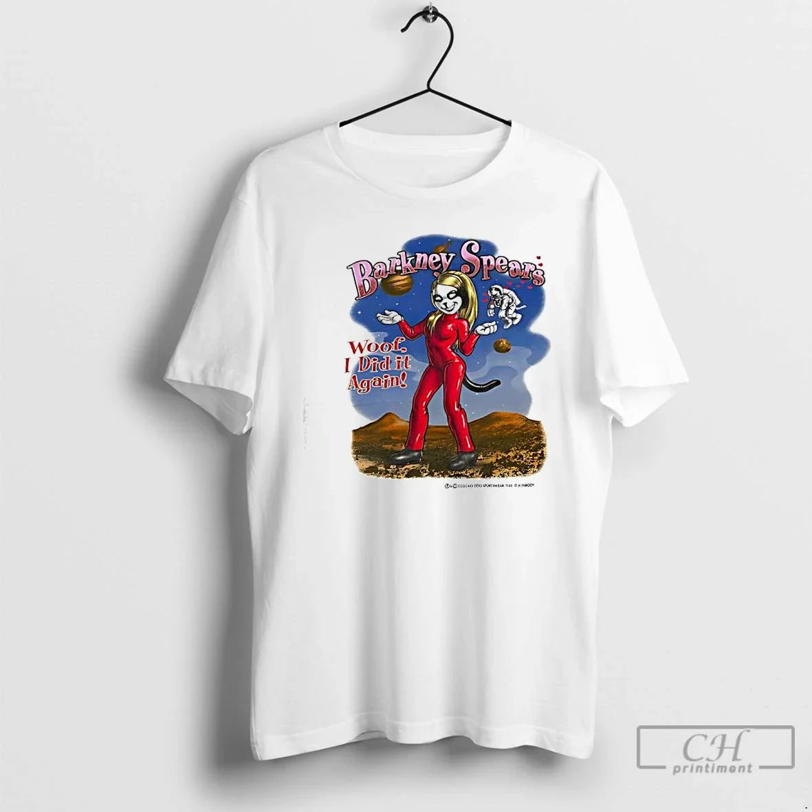 Premium Brittney Spears Barkney Big Dog Parody Y2k - Adult & Kids T-Shirts, Sweatshirts & Hoodies apparel design preview 1