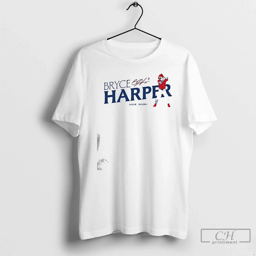 Premium Bryce Harper Philadelphia Phillies Signature - Adult & Kids T-Shirts, Sweatshirts & Hoodies apparel design preview 1