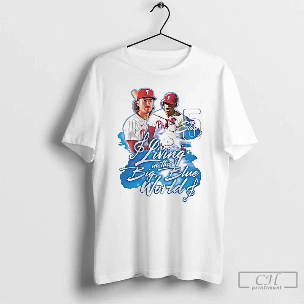 Premium Bryson Stott Living In Big Blue World - Adult & Kids T-Shirts, Sweatshirts & Hoodies apparel design preview 1