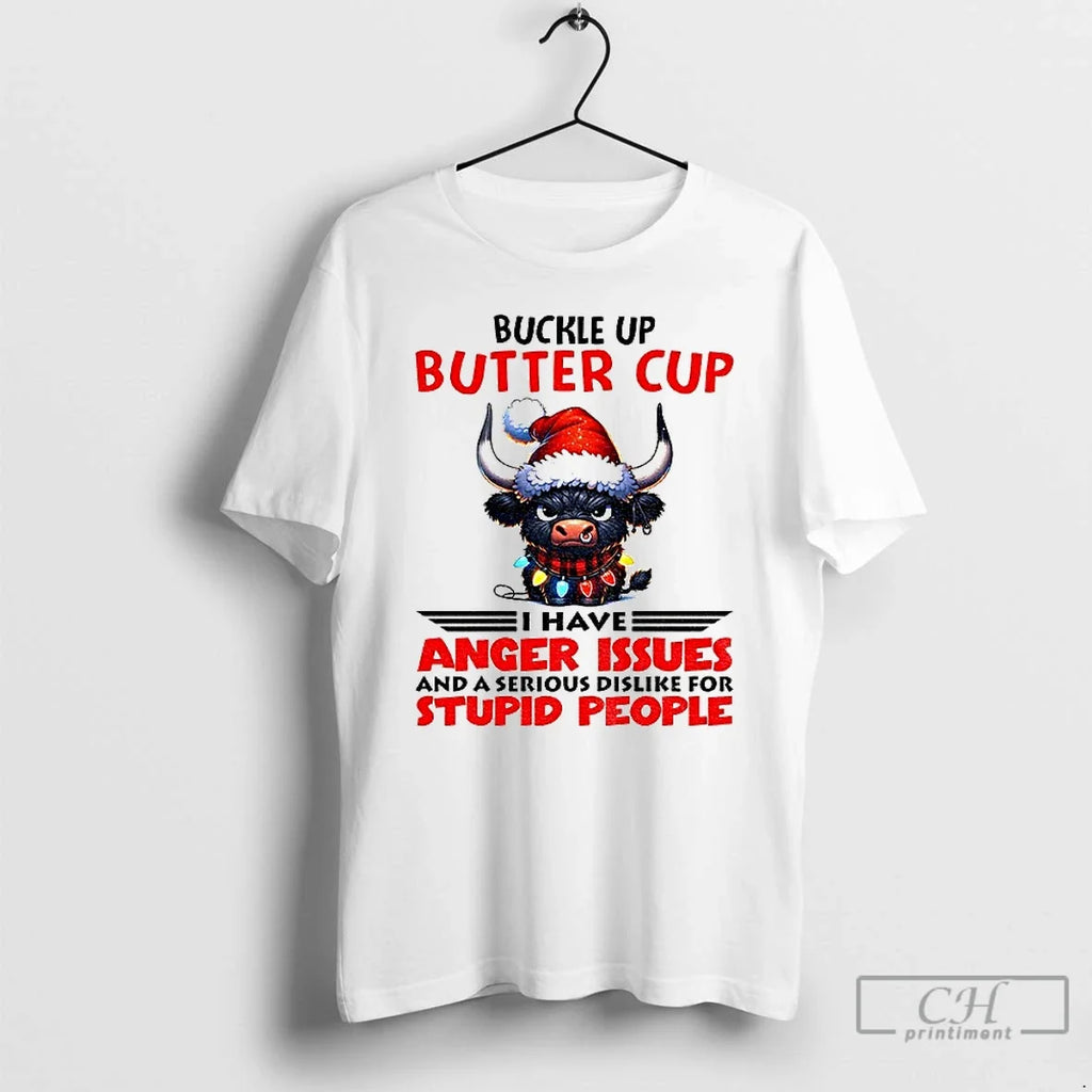 Premium Buffalo Santa Hat Buckle Up Butter Cup I Have - Adult & Kids T-Shirts, Sweatshirts & Hoodies apparel design preview 1