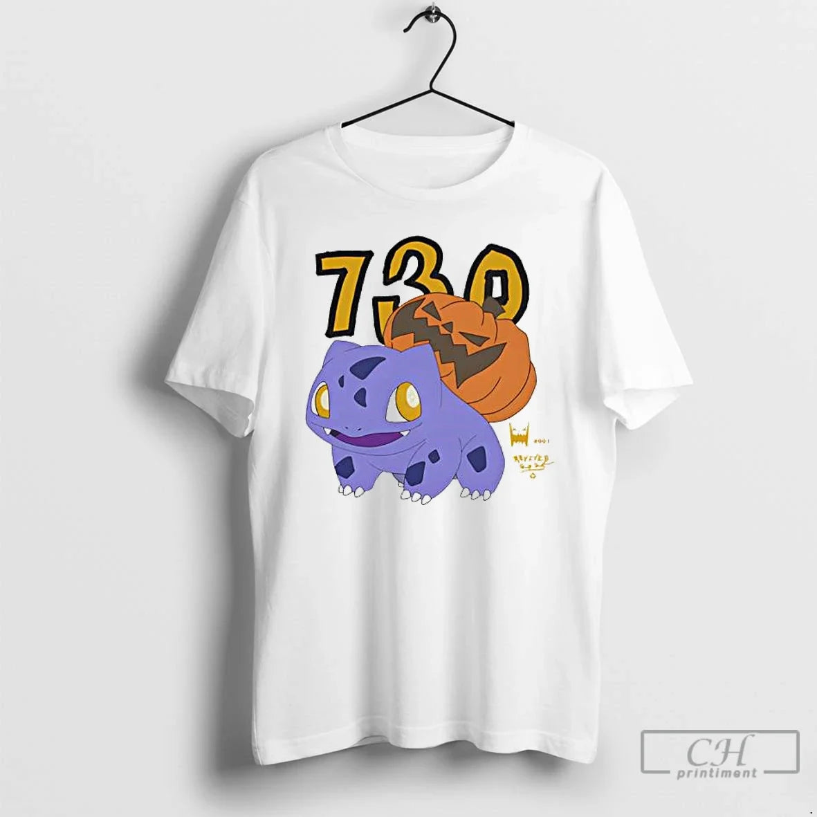 Premium Bulbasaur 730 Halloween - Adult & Kids T-Shirts, Sweatshirts & Hoodies apparel design preview 1