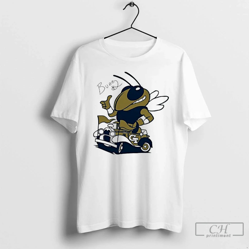 Premium Buzz Mascot Of Georgia Tech Yellow Jackets - Adult & Kids T-Shirts, Sweatshirts & Hoodies apparel design preview 1