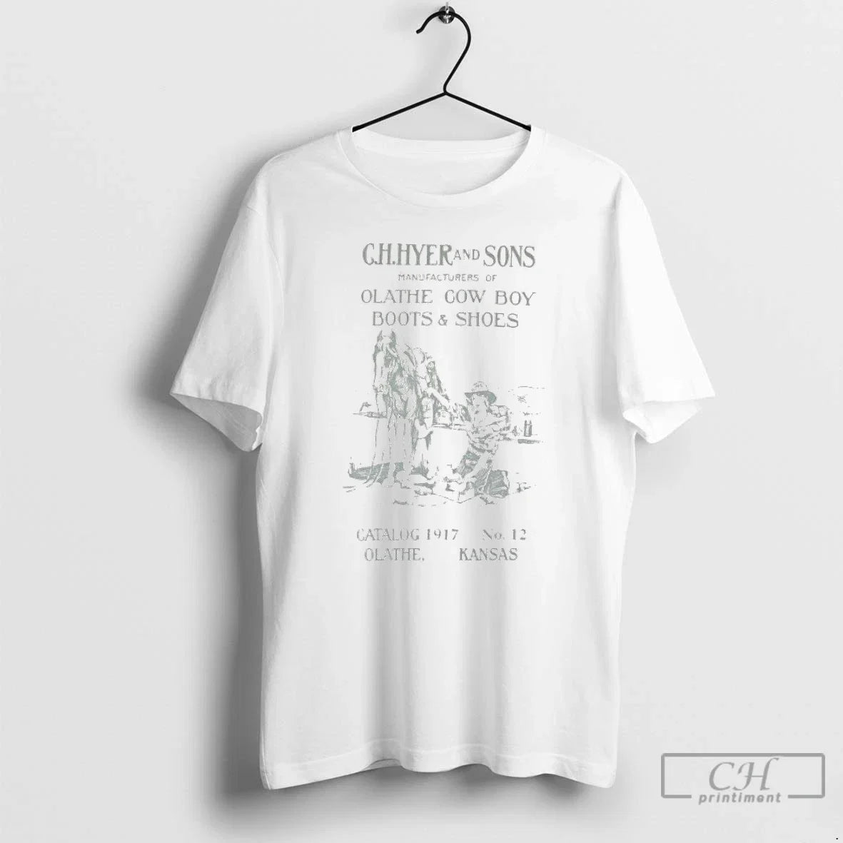 Premium Ch Hyer And Sons Manufacturers Of Olathe Cow - Adult & Kids T-Shirts, Sweatshirts & Hoodies apparel design preview 1