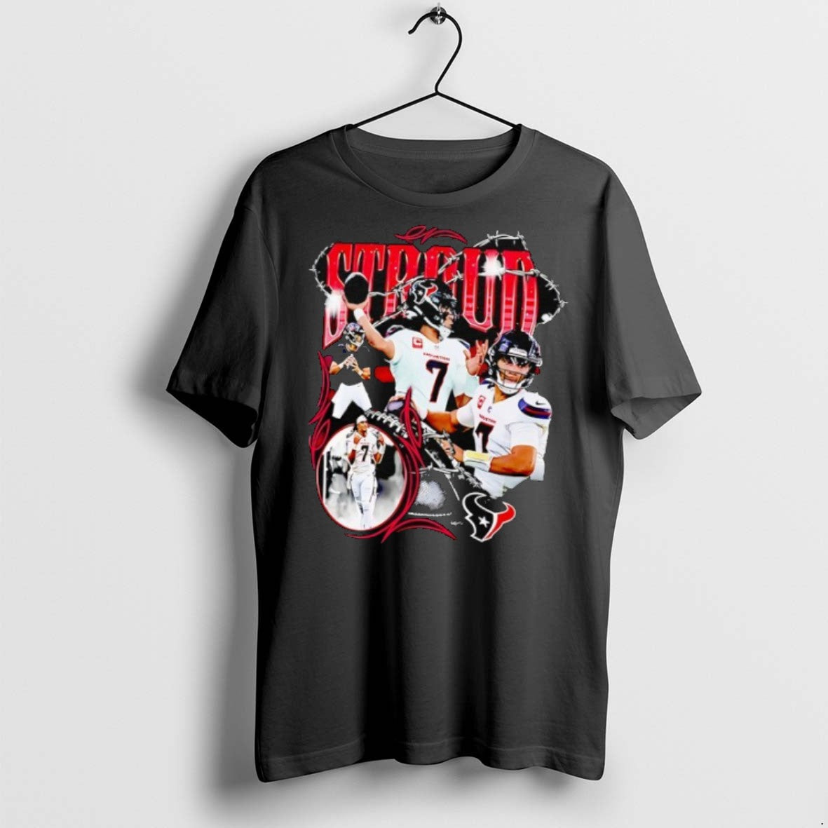 Premium Cj Stroud Houston Texans Baseball - Adult & Kids T-Shirts, Sweatshirts & Hoodies apparel design preview 1