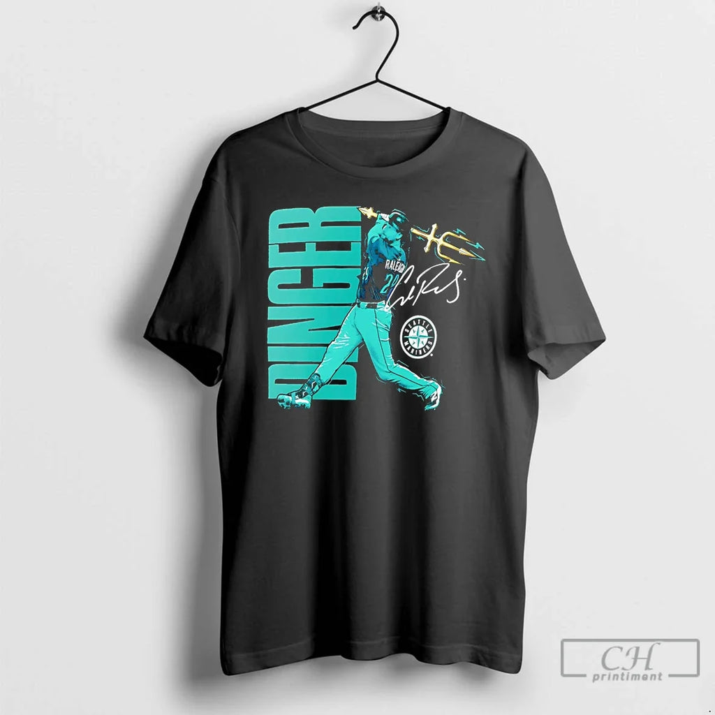 Premium Cal Raleigh Trident Swing Signature Seattle - Adult & Kids T-Shirts, Sweatshirts & Hoodies apparel design preview 1